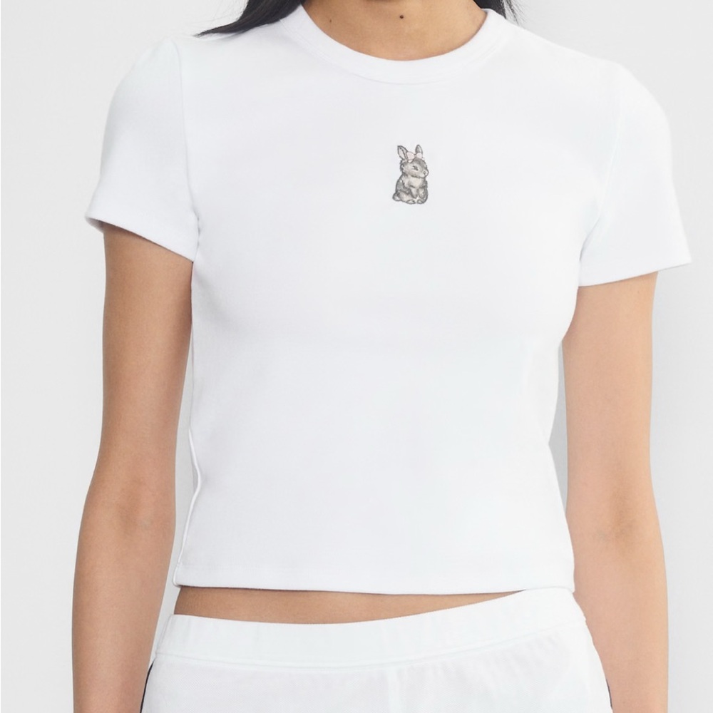 Aritzia BestHug Little Ribbed Icon T-Shirt M